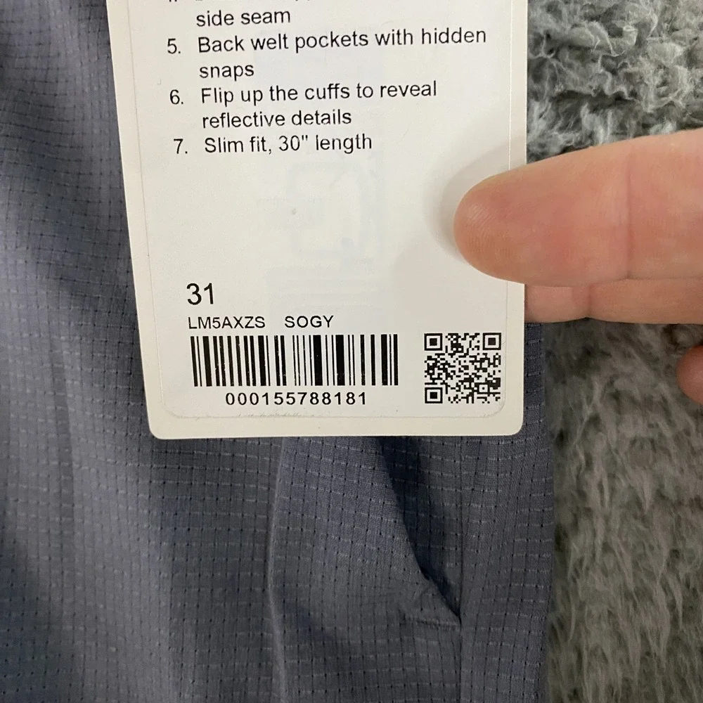 lululemon athletica Gray Chinos wovenair abc slim 31 x 30 - Picture 4 of 11